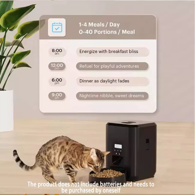 Smart Pet Feeder Automatic Cat Feeder Dog Slow Food Machine with Timed Quantitative Automatic Cat Food Dispenser Cat Dog Bowl