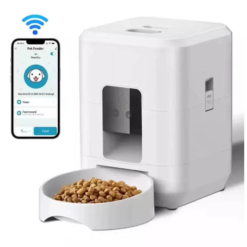 Smart Pet Feeder Automatic Cat Feeder Dog Slow Food Machine with Timed Quantitative Automatic Cat Food Dispenser Cat Dog Bowl